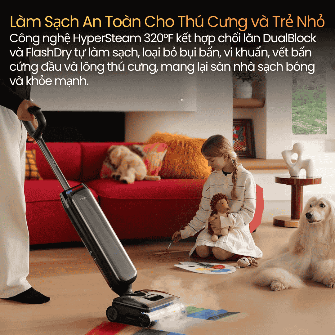 an toàn với trể nhỏ và thú cưng