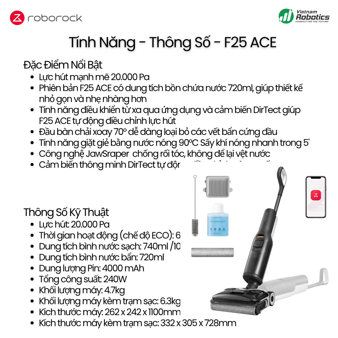 Roborock F25 ACE - BH 24 Th