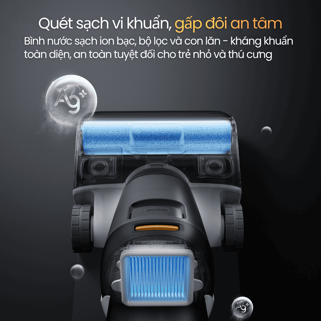 kháng khuẩn bằng công nghệ ion bạc