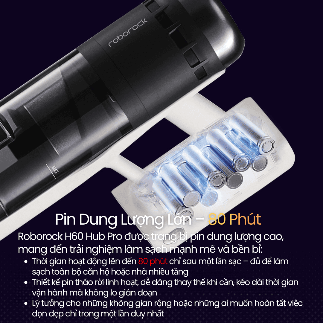 Roborock H60 Hub Pro - BH 24 Th