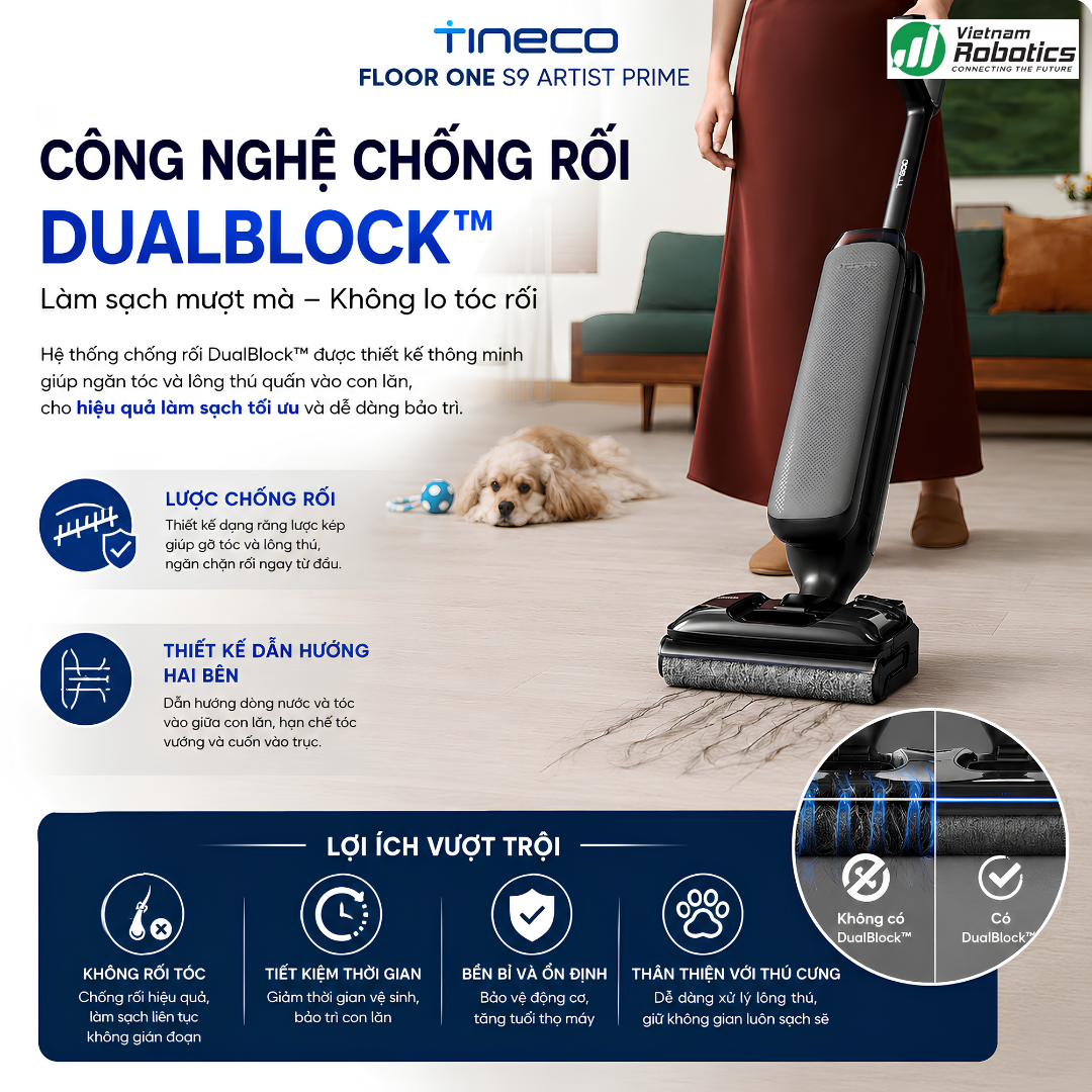 DualBlock Anti-Tangle – Không bao giờ rối tóc