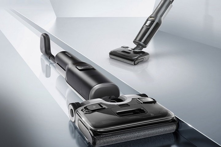 Máy hút bụi lau sàn Roborock có tự giặt sấy không