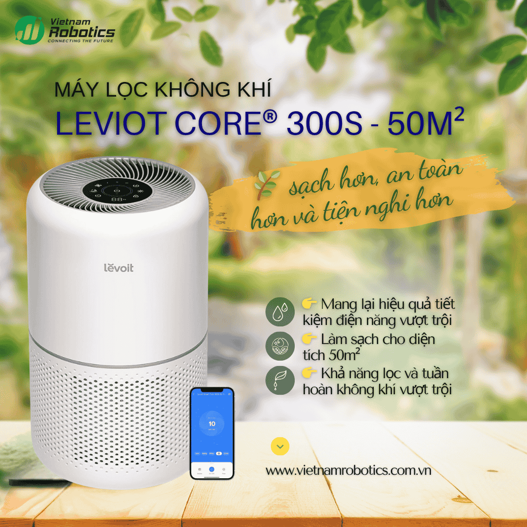 Levoit Core® 300S - Cho Phòng 50m² - BH 24 Th