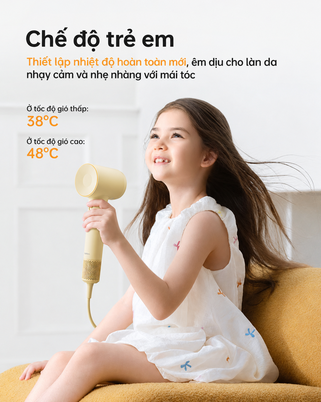 Chế độ trẻ em với mức nhiệt thấp