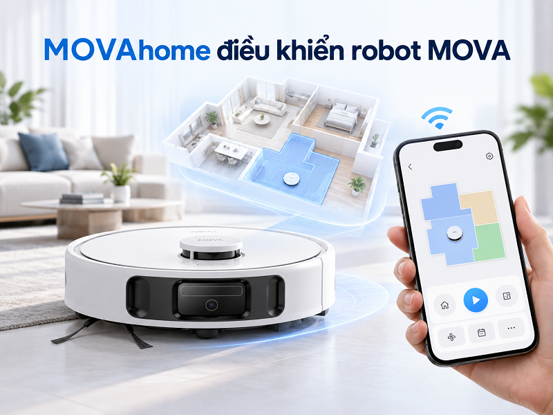 MOVAhome điều khiển robot MOVA như thế nào?