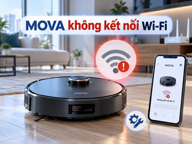 Robot MOVA không kết nối Wi-Fi phải xử lý thế nào?