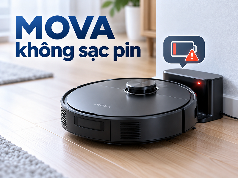 Robot MOVA không sạc phải xử lý thế nào?