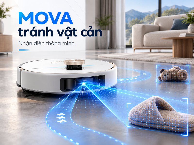 Robot MOVA nhận diện và tránh vật cản như thế nào?