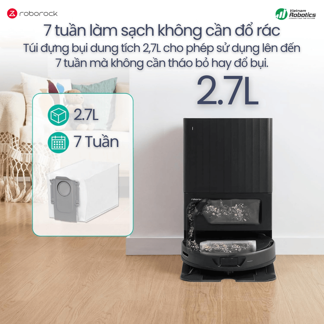 Dung tích lớn - 7 tuần làm sạch liên tục