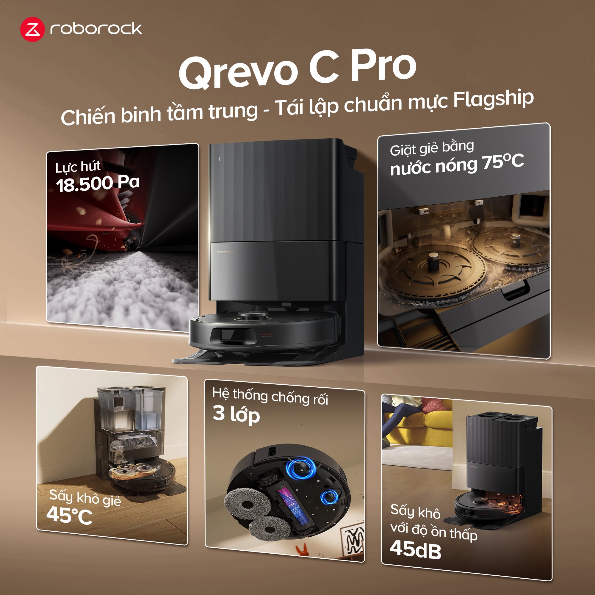 Roborock Qrevo C Pro - lựa chọn cân bằng, dễ sử dụng