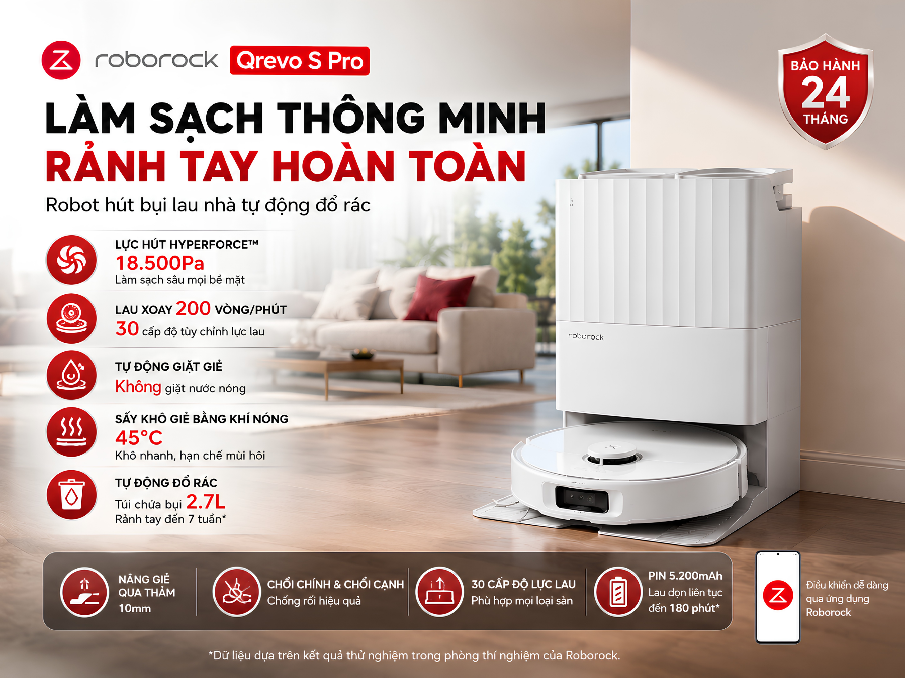 Roborock Qrevo S Pro là lựa chọn cân bằng