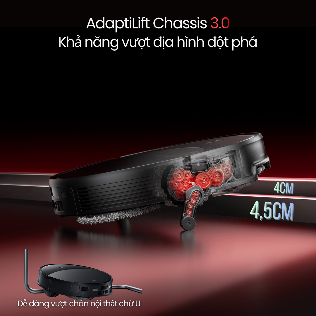 khung gầm nâng hạ chủ động thế hệ mới - AdaptLift™ 3.0.