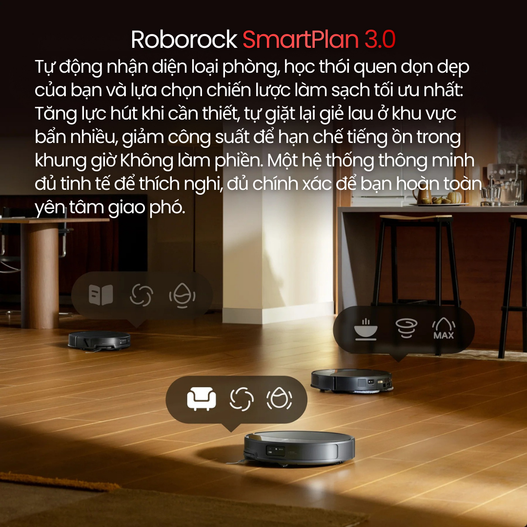 Roborock SmartPlan™ 3.0 - Tự Học Thói Quen Dọn Dẹp