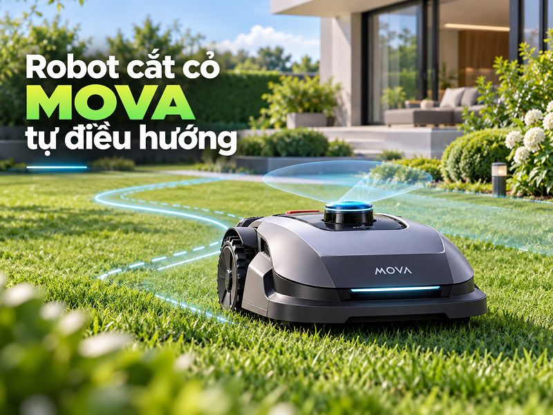 Robot cắt cỏ MOVA hoạt động như thế nào?