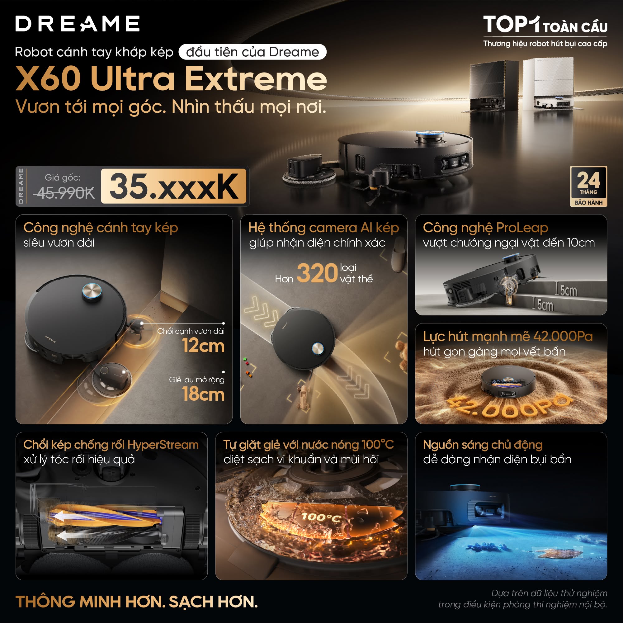 Phân tích toàn bộ tính năng Dreame X60 Ultra Extreme