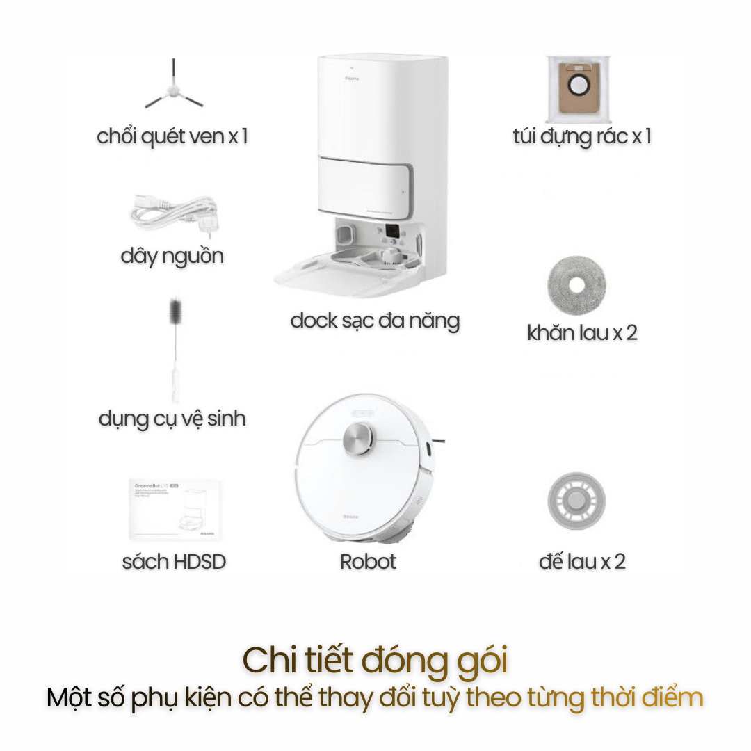 Dreame L10 Ultra - thông số, đóng gói chi tiết