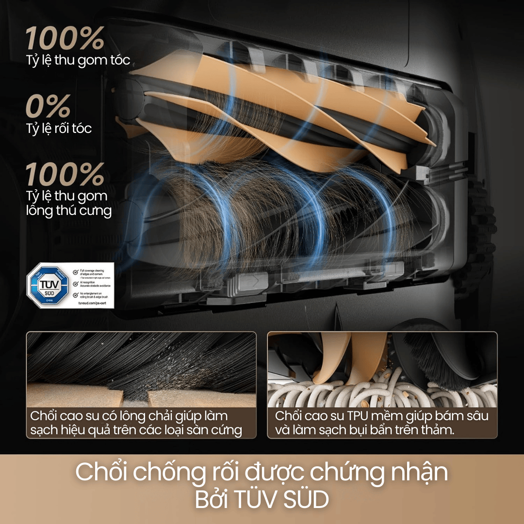 Hệ Thống Chổi DuoBrush Chống Rối Tóc