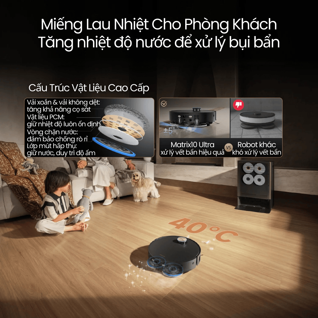 Miếng Lau Nhiệt Cho Phòng Khách