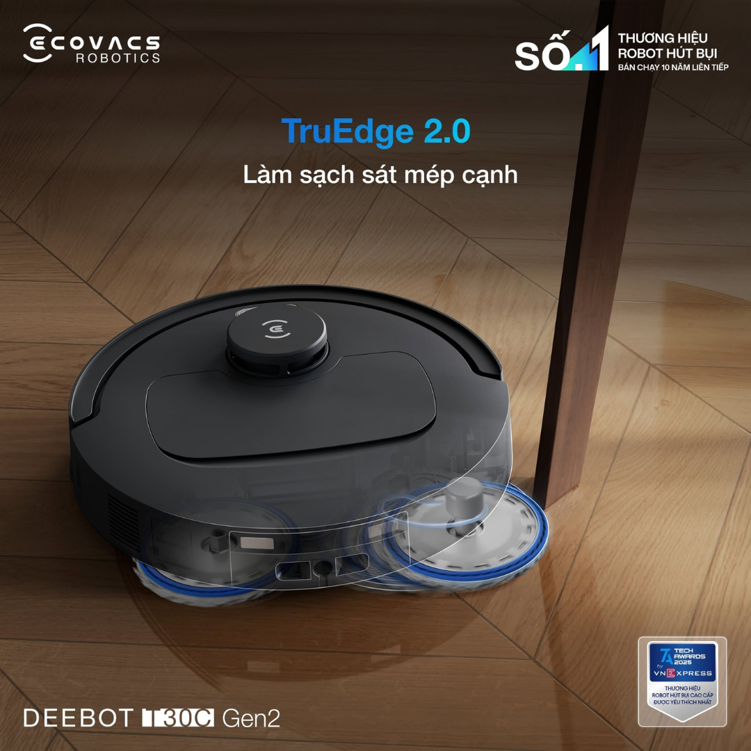 TruEdge 2.0: Lau sát mép tường tốt hơn