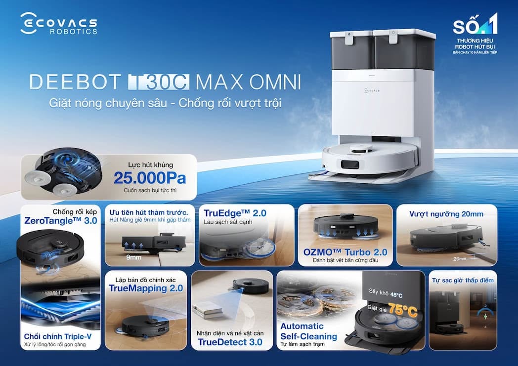 Ecovacs Deebot T30C Max Omni: Đánh Giá, So Sánh 2026