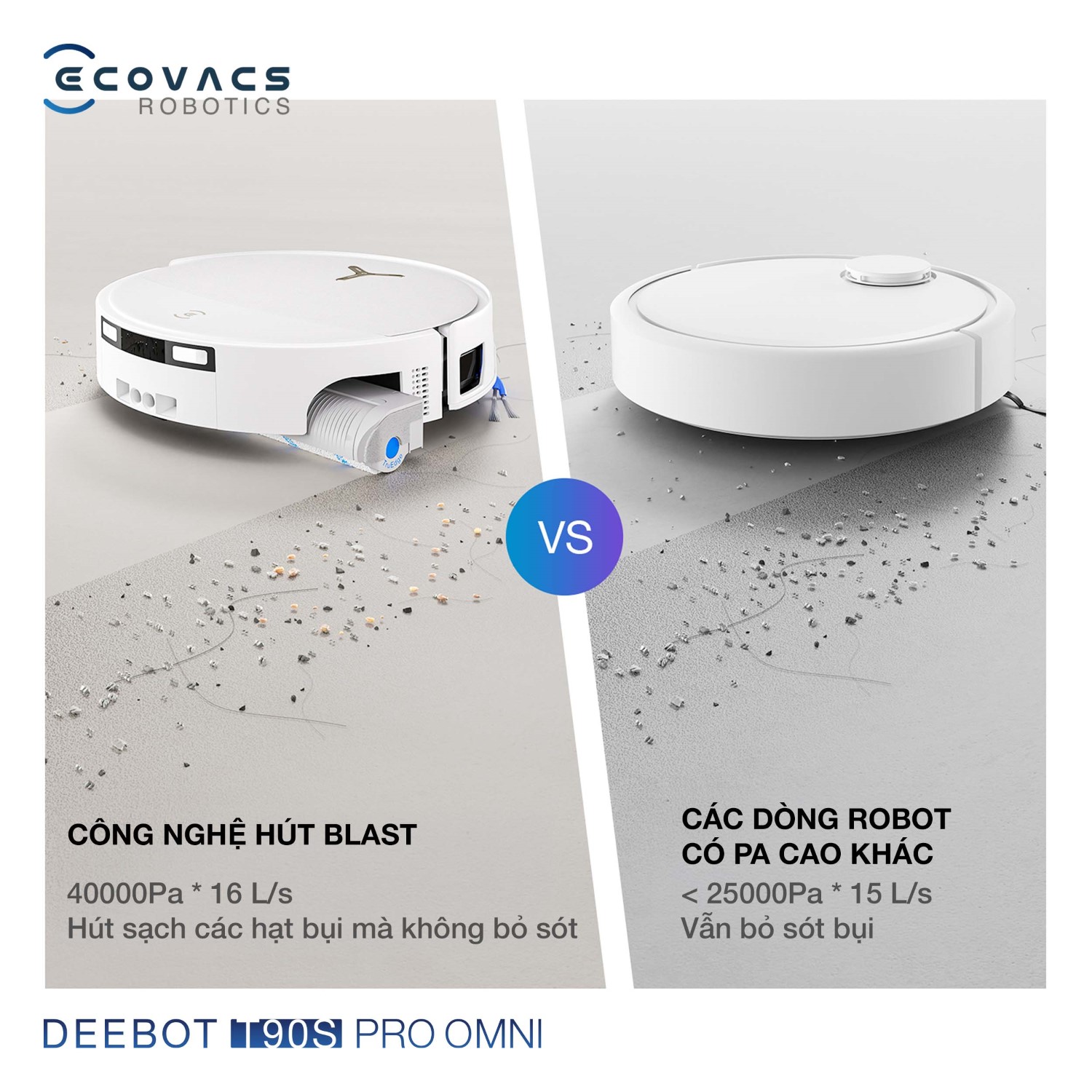 công nghệ hút BLAST 40.000pa