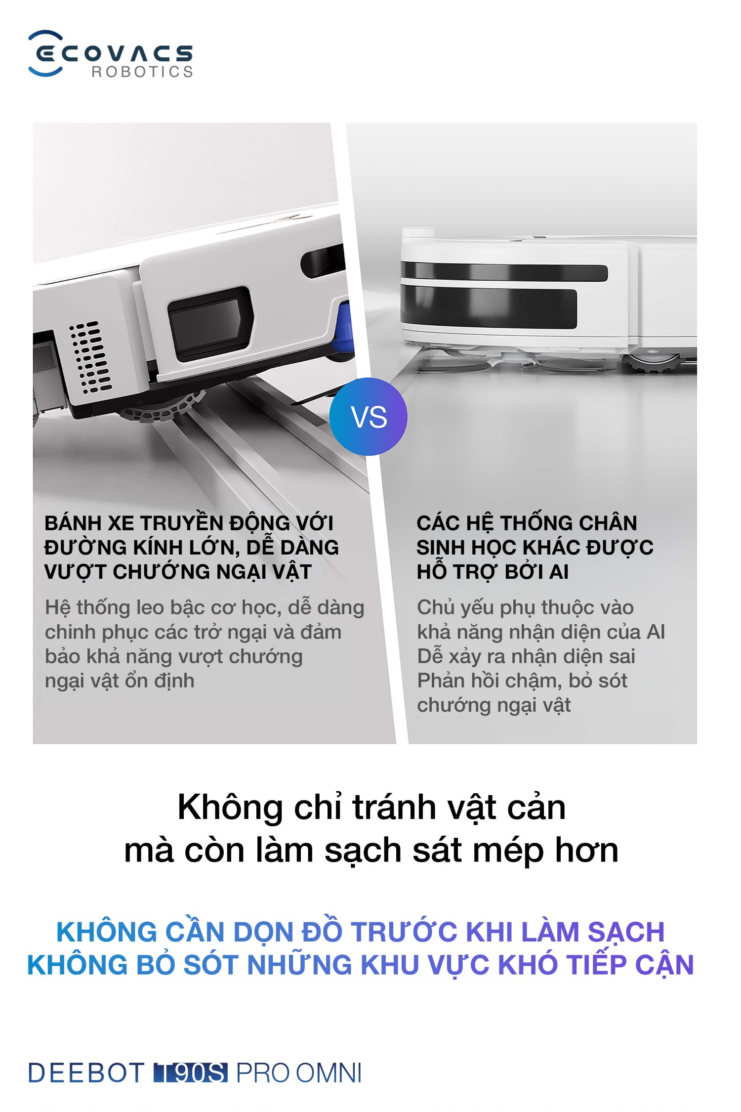 Vượt ngưỡng: Bậc đơn 2,5 cm; bậc đôi 4,9 cm