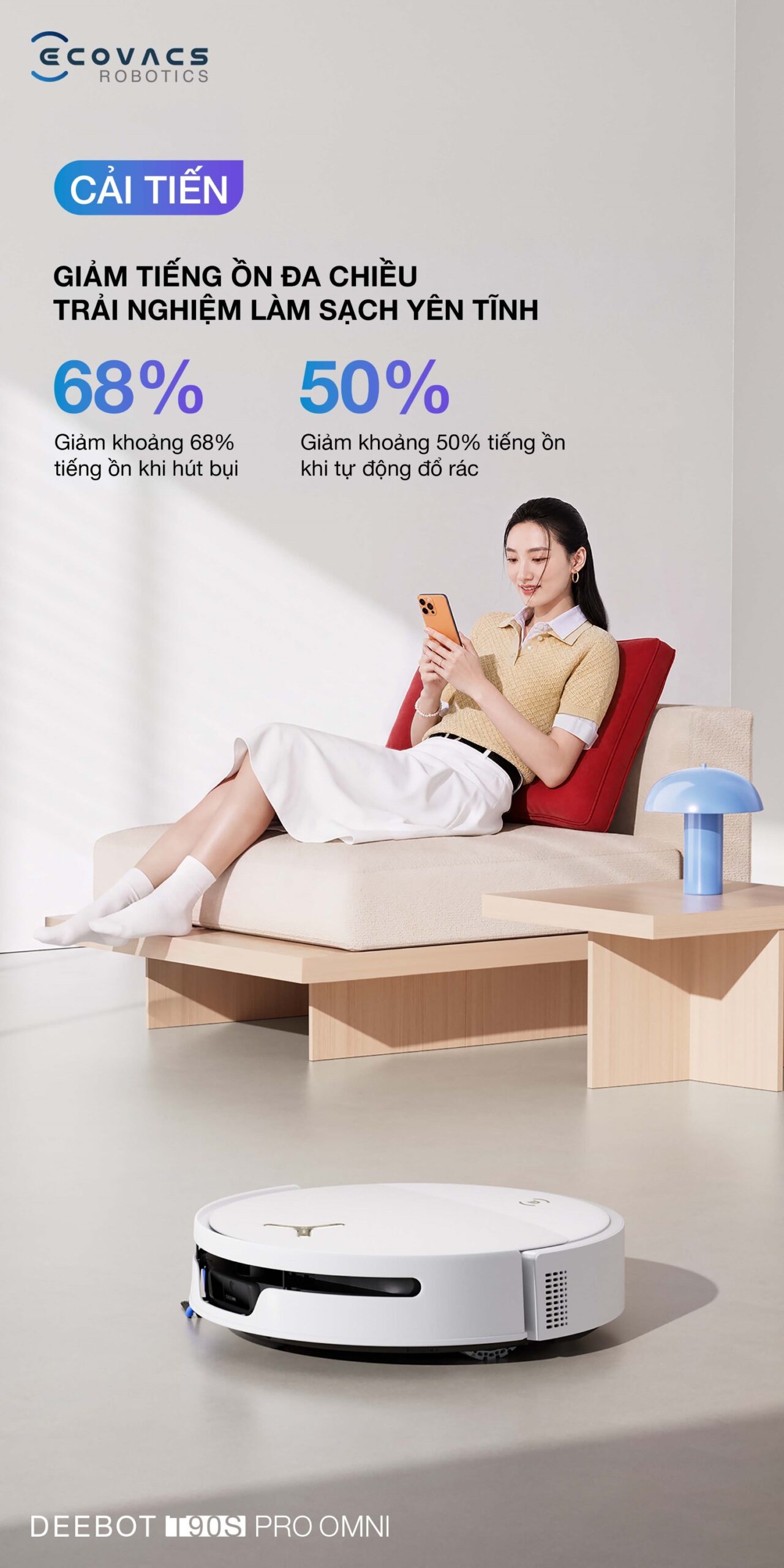 giảm tiếng ồn đa chiều, làm sạch yên tĩnh