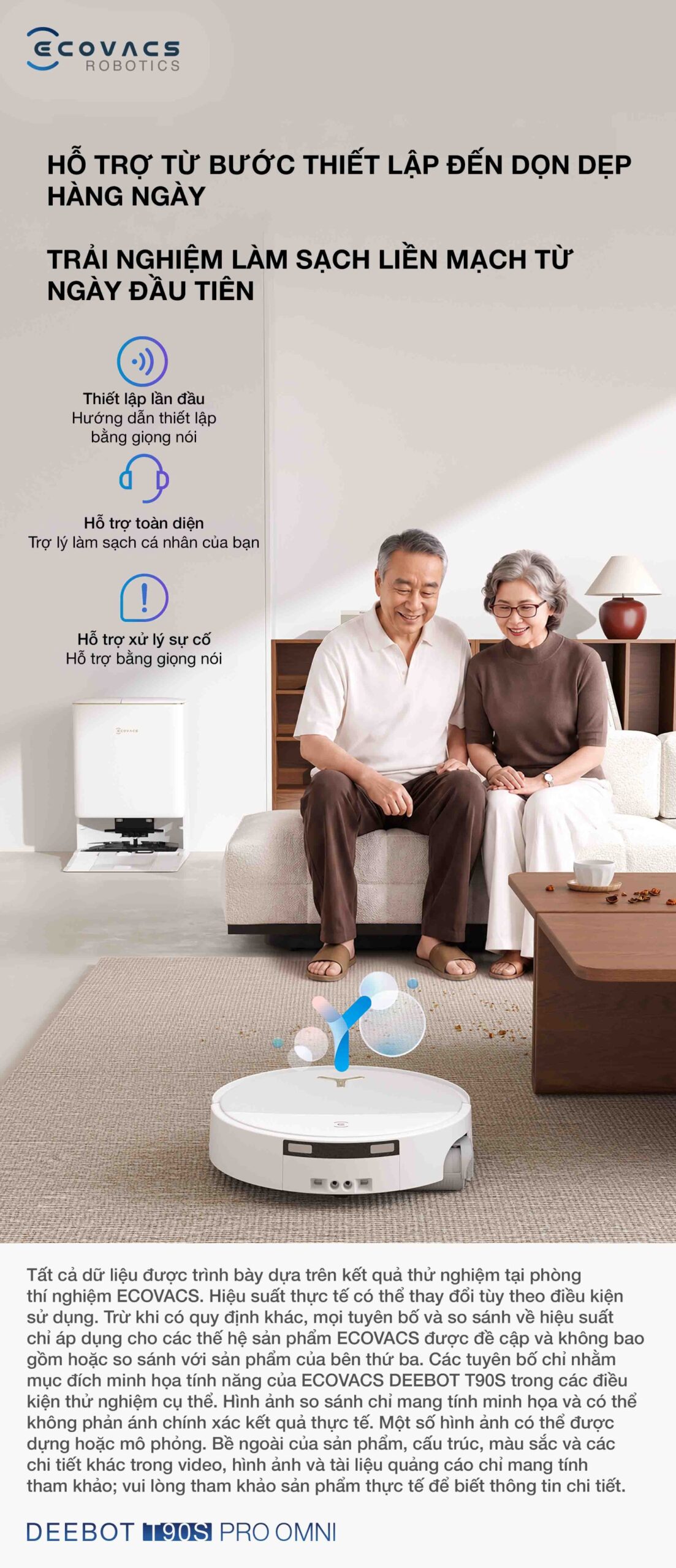 hỗ trợ từ bước cài đặt đến dọn dẹp hằng ngày