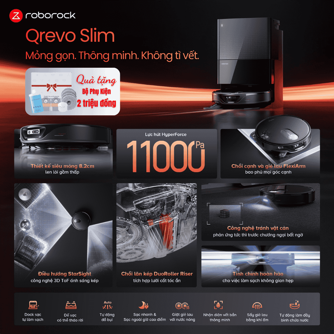 Roborock Qrevo Slim - BH 24 Th