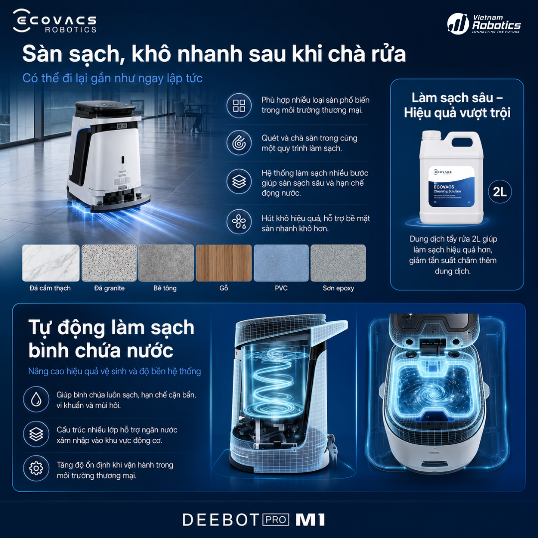 Quy trình làm sạch nhiều giai đoạn trong một lượt