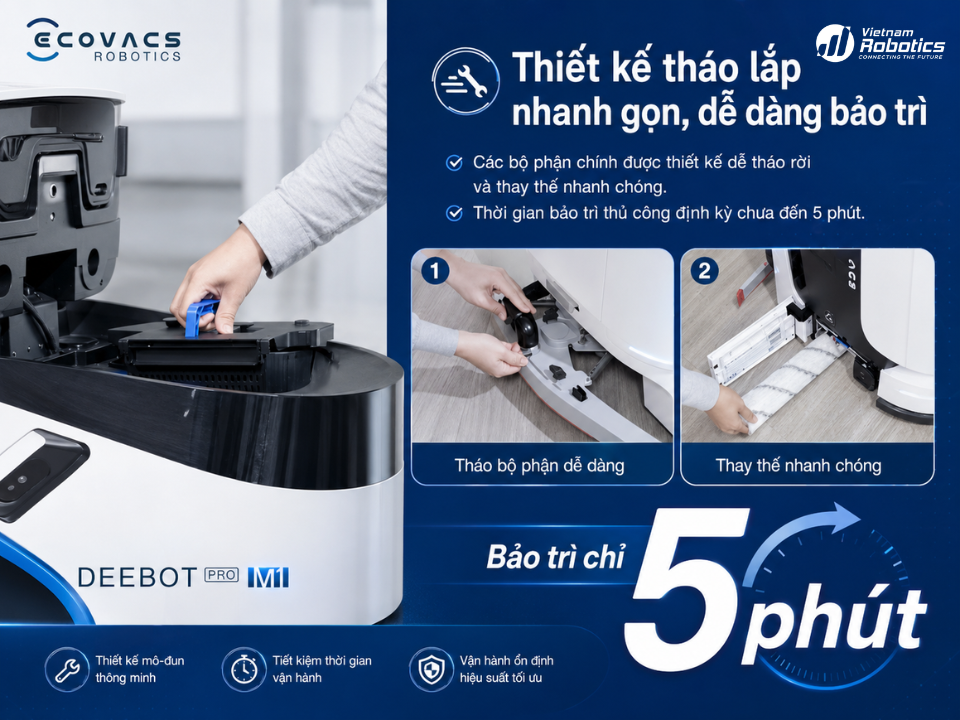 Bảo trì nhanh dưới 5 phút