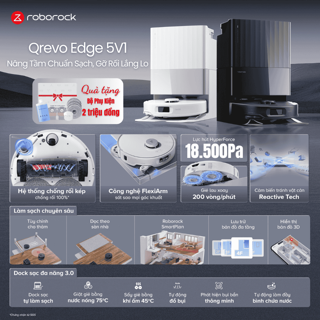 Roborock Qrevo Edge 5V1 - BH 24 Th