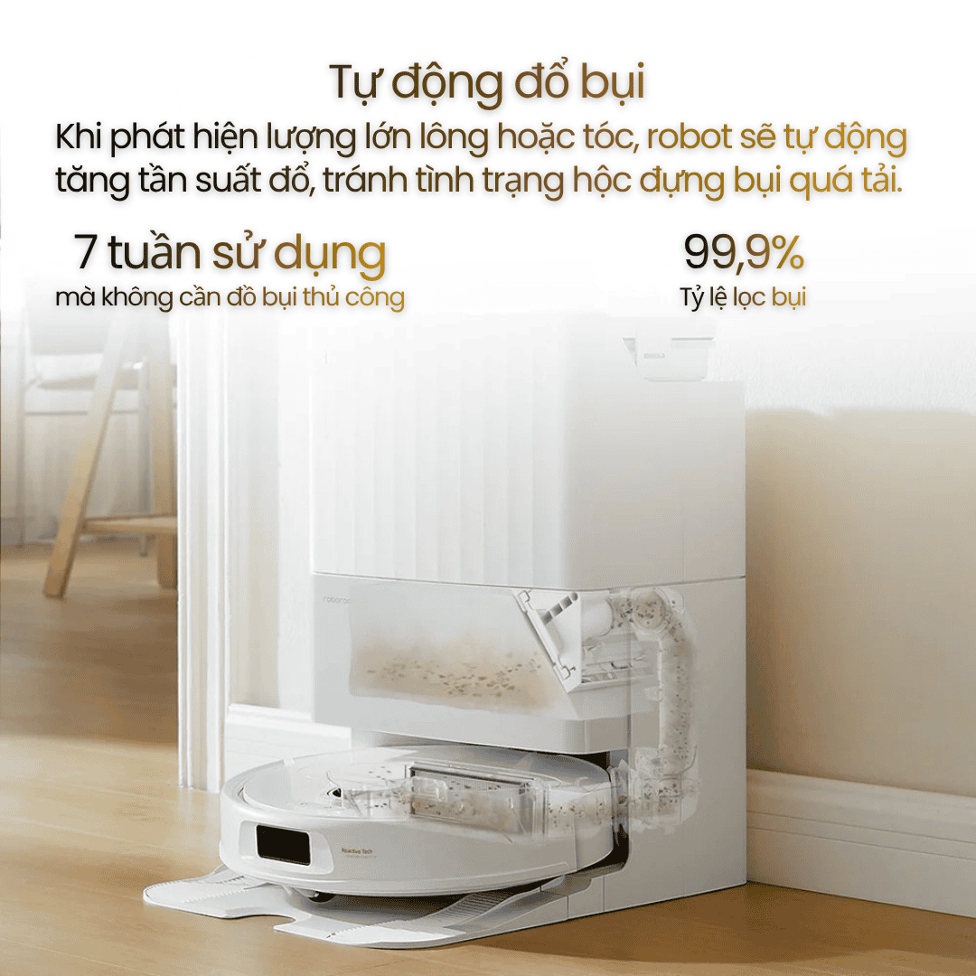 Tự động xả rác - lưu trữ rác 7 tuần