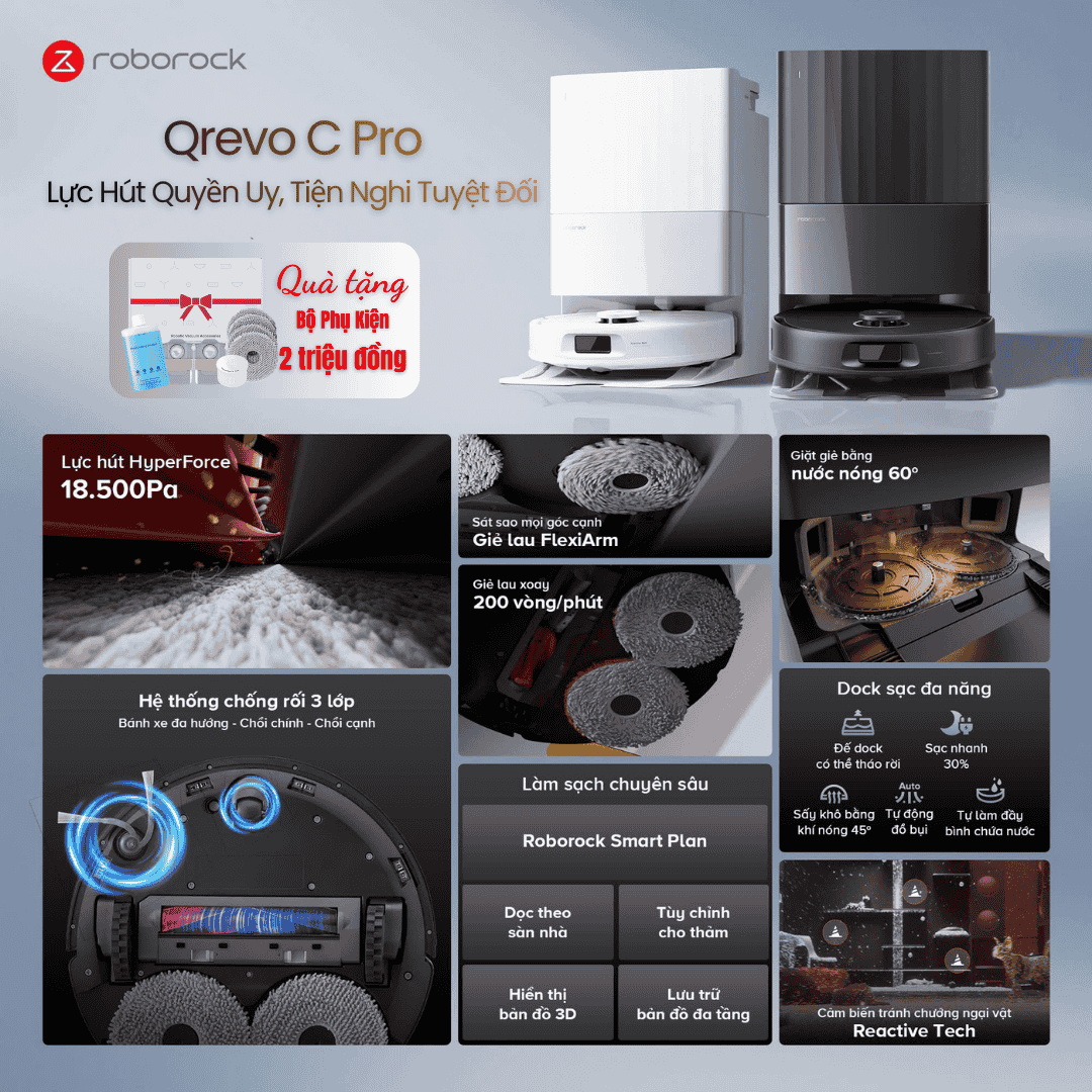 Roborock Qrevo C Pro - BH 24 Th