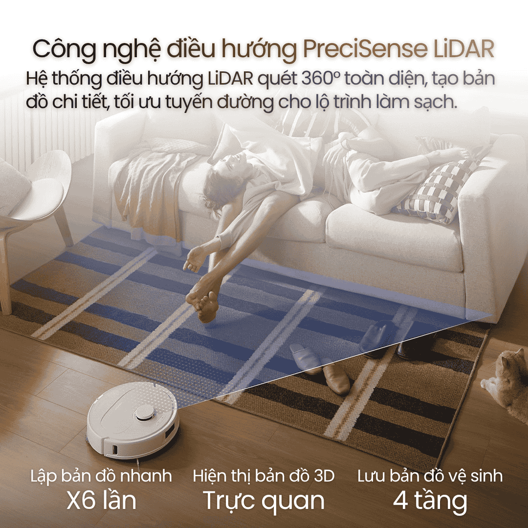 Điều hướng thông minh PreciSense® LiDAR