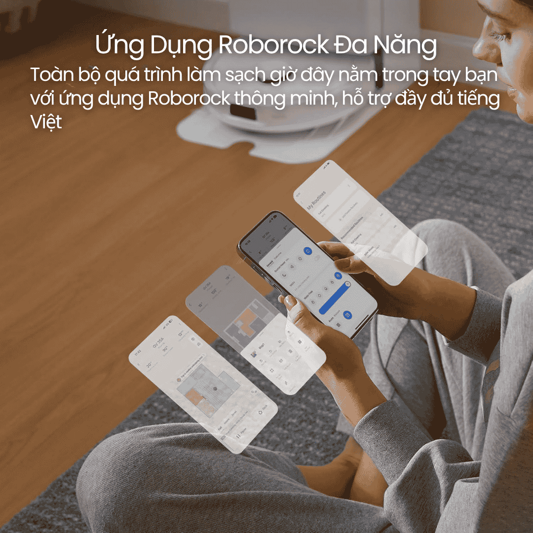 Kiểm soát toàn diện qua ứng dụng Roborock