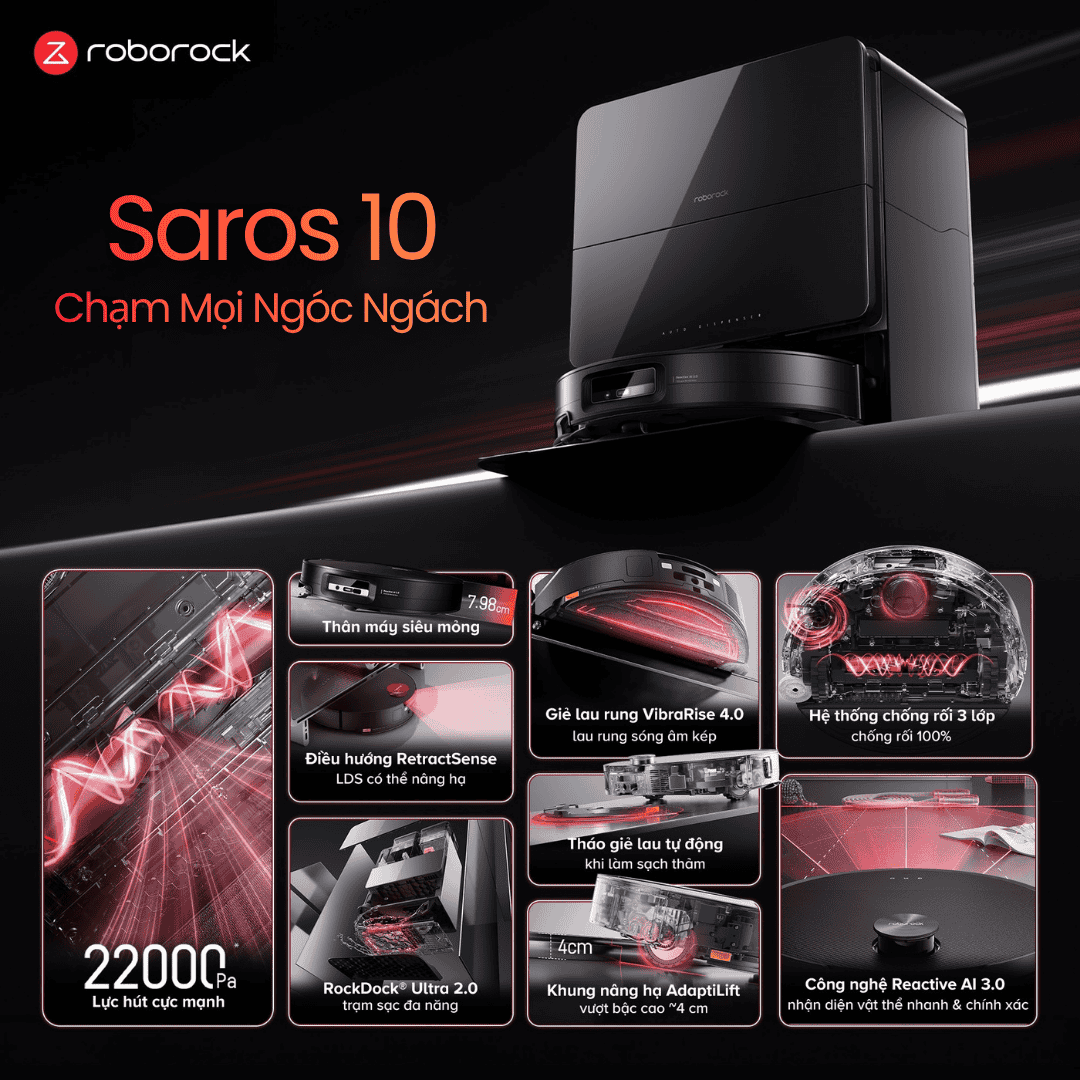 Roborock Saros 10 - BH 24 Th