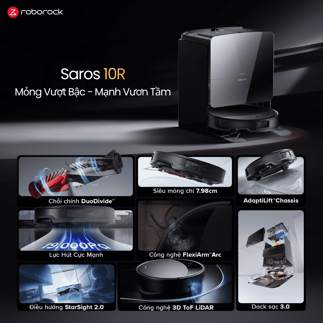 Roborock Saros 10R - BH 24 Th