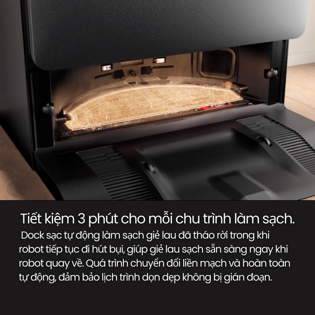 Roborock Saros 20 Sonic 2026 – giặt nước nóng