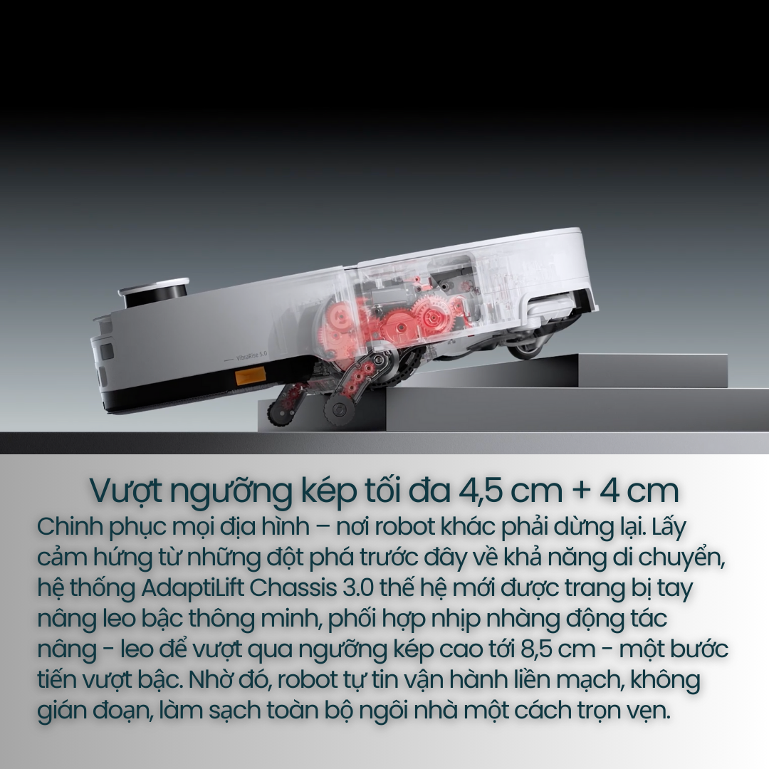 Khả năng vượt địa hình đột phá - AdaptiLift Chassis 3.0