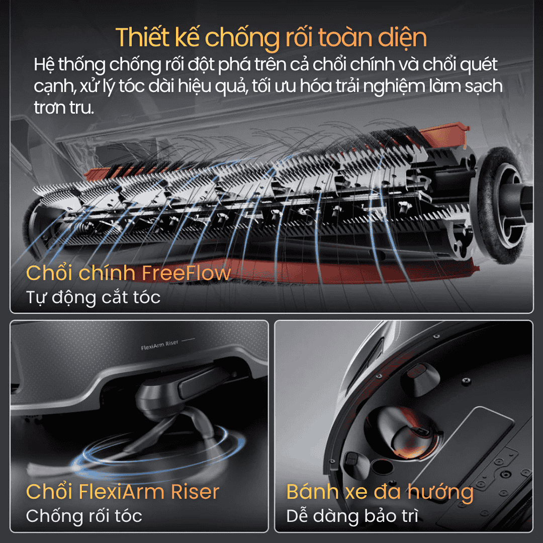 Hệ thống chống rối tóc Zero Tangling - Dọn tóc siêu hiệu quả