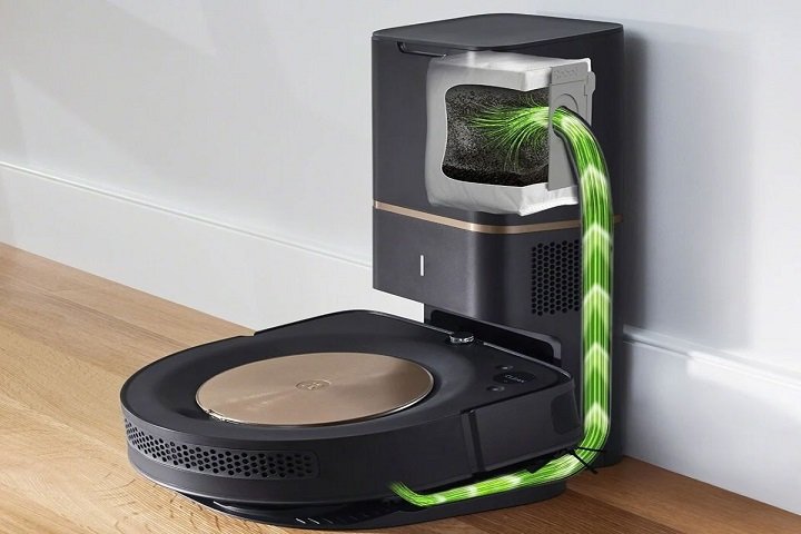 Robot hút bụi tự đổ rác