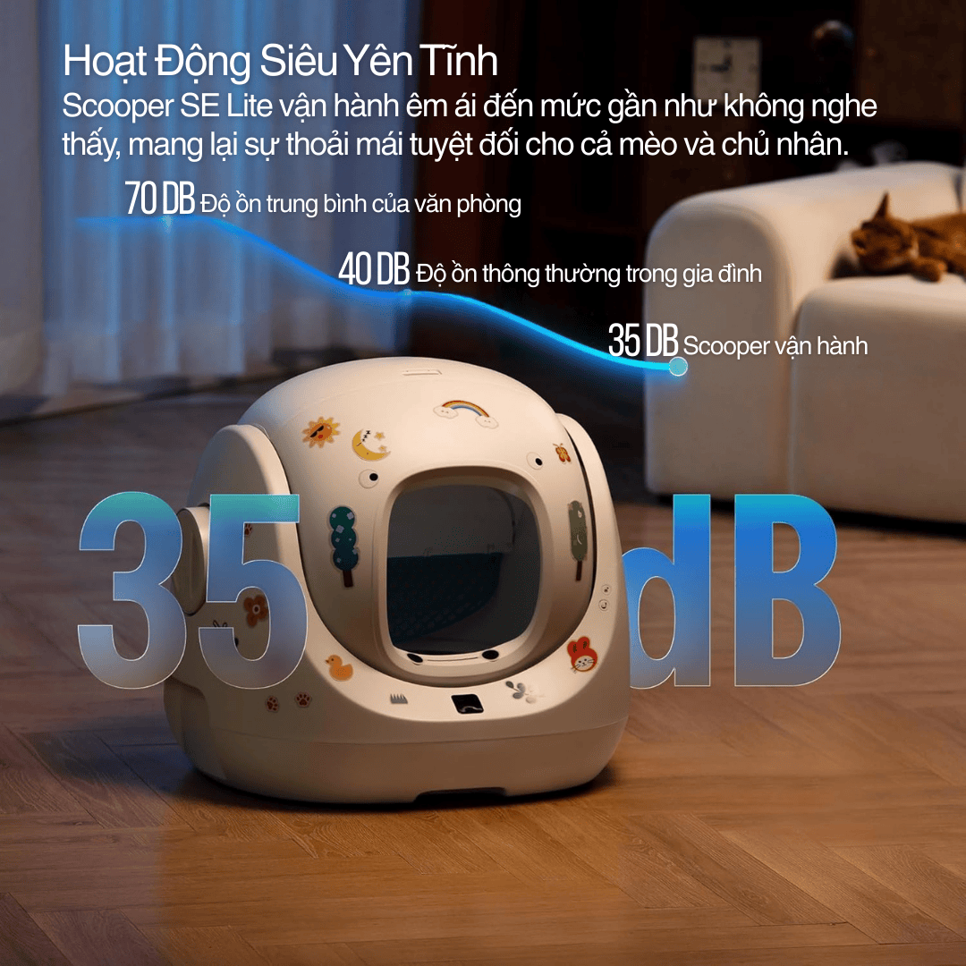 CATLINK Scooper SE Lite - Hoạt động siêu êm