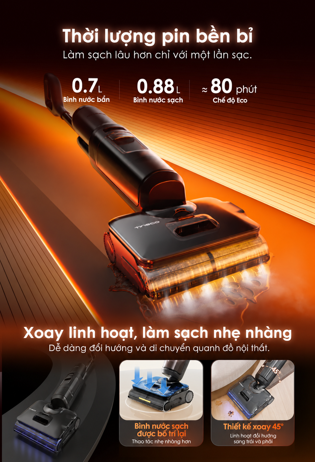 làm sạch bền bỉ