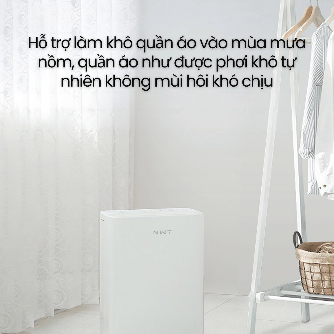 Sấy khô quần áo tiện lợi - Giải pháp cho ngày mưa nồm