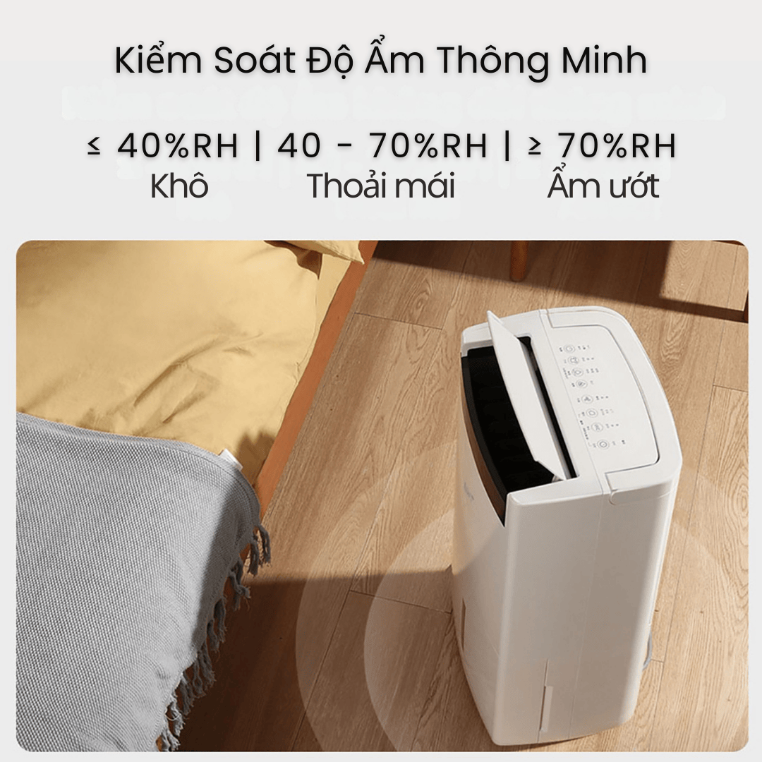 Kiểm soát độ ẩm chính xác, bảo vệ sức khỏe gia đình