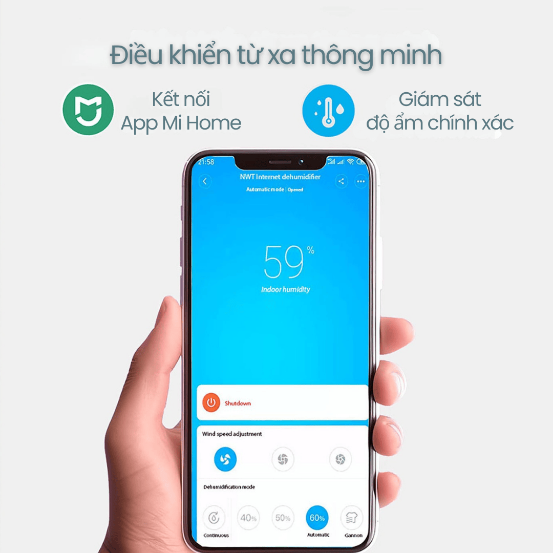 Điều khiển từ xa thông minh qua ứng dụng Mi Home