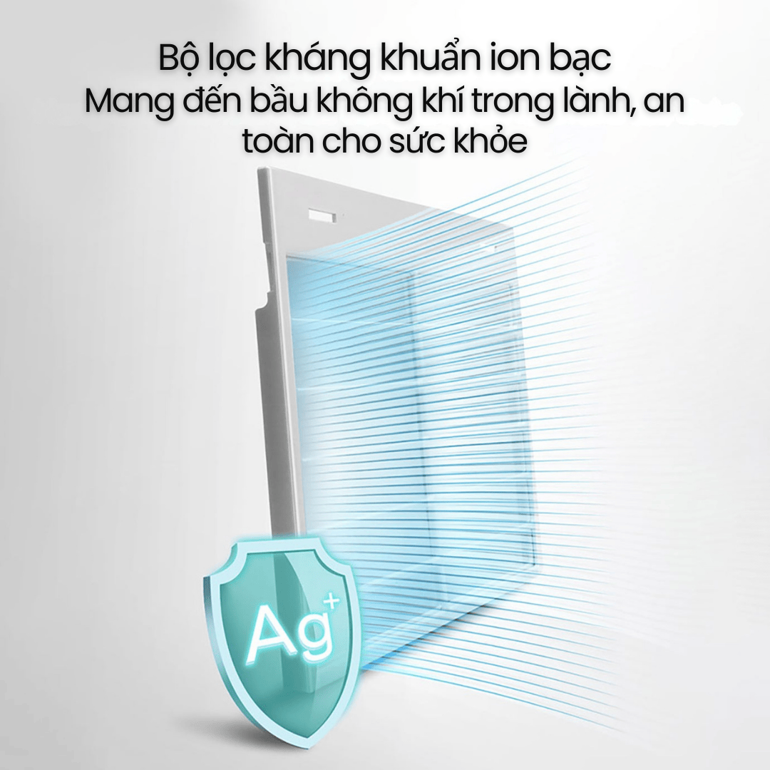 Lọc khuẩn ion bạc - Không khí sạch hơn mỗi ngày