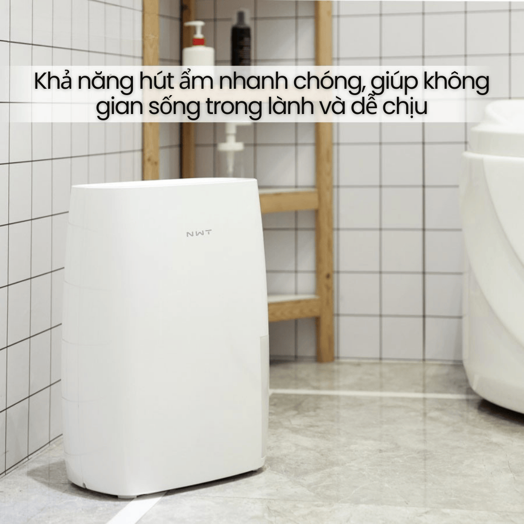 Hút ẩm mạnh mẽ 18L/ngày – Giải quyết nhanh tình trạng nồm ẩm