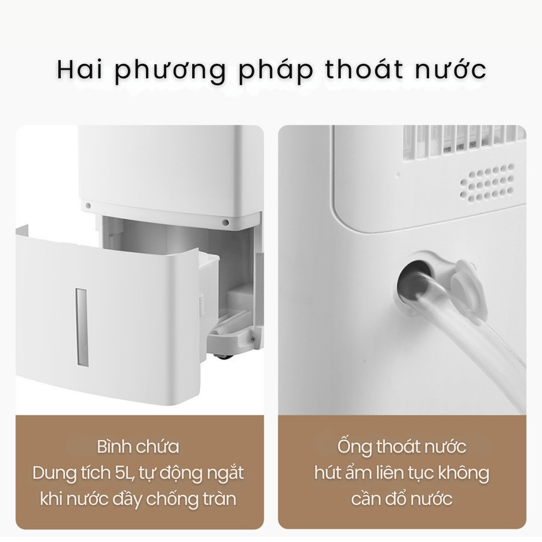 Thoát nước linh hoạt với 2 phương pháp tiện lợi